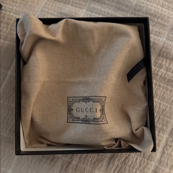 Gucci Black Belt with Gold Accent - Picture 3 of 5